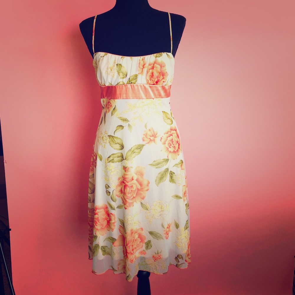 BEAUTIFUL CHIFFON FLORAL DRESS